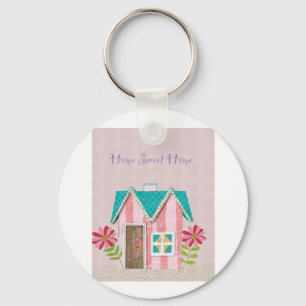 The Signature Whimsy (Pink & Teal) Key Ring