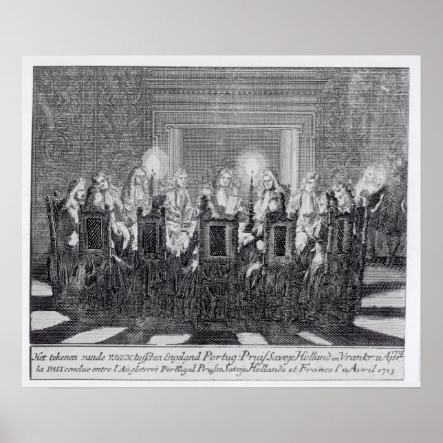 The Signing of the Treaty of Utrecht Poster (Front)