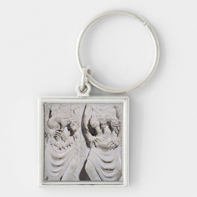 The signs of Leo and Aries Key Ring (Front)