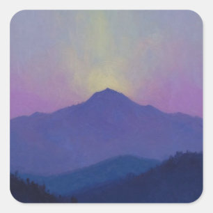 The Silent Awakening: Ethereal Dawn Breaking O Square Sticker