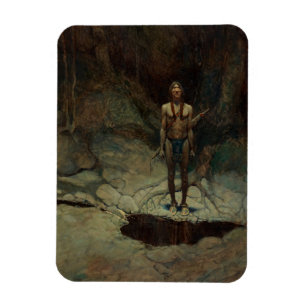 The Silent Burial by Newell Convers Wyeth Magnet