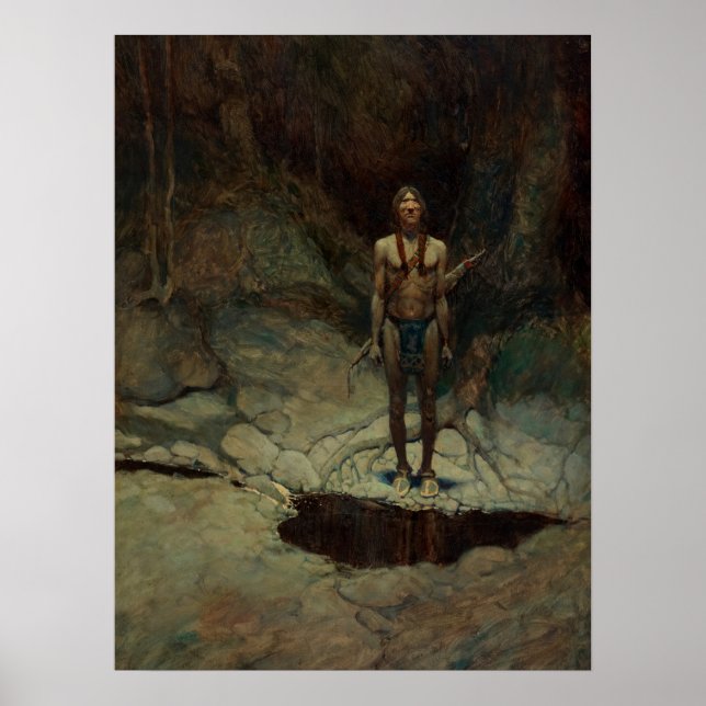 The Silent Burial by Newell Convers Wyeth Poster (Front)