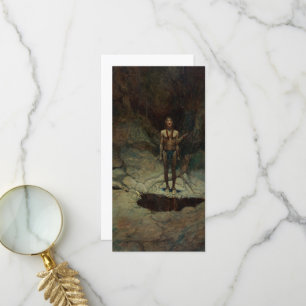The Silent Burial by Newell Convers Wyeth Thank You Card
