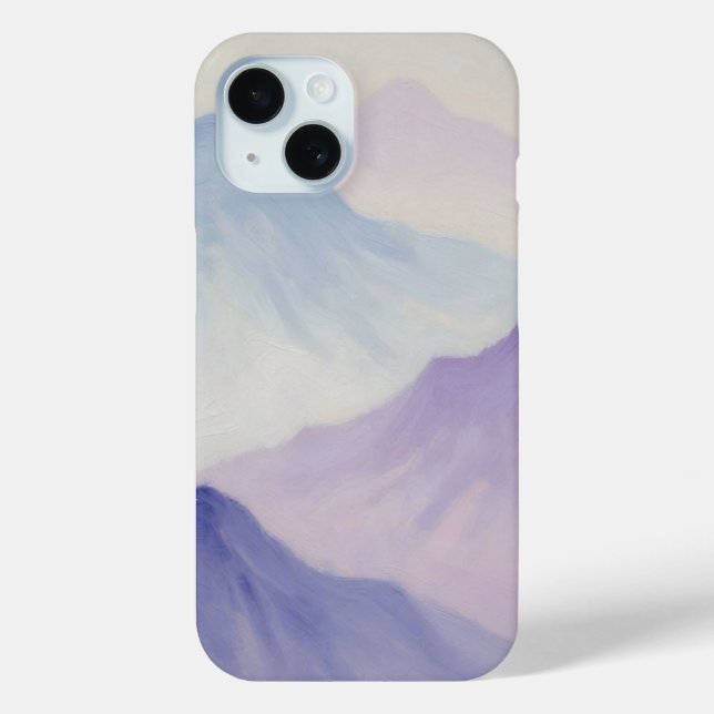 The Silent Echo of Amethyst Peaks Drifting into a  Case-Mate iPhone Case (Back)