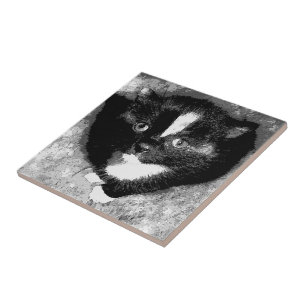 The Silent Observer Ceramic Tile