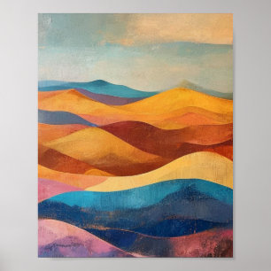 The Silent Resonance of Sun-Drenched Ridges Poster