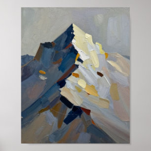 The Silent Sentinel: Geometric Fractures Poster