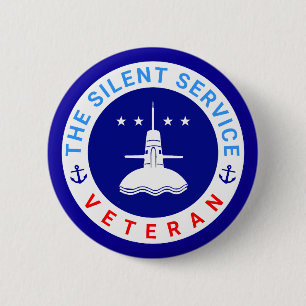 The Silent Service Veteran elegant 6 Cm Round Badge