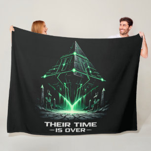 The Silent Tombs Cyber-Egyptology Fleece Blanket