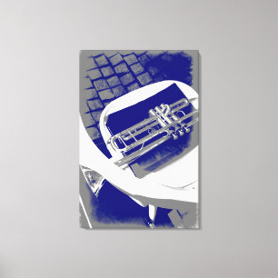 The silent trumpet canvas print