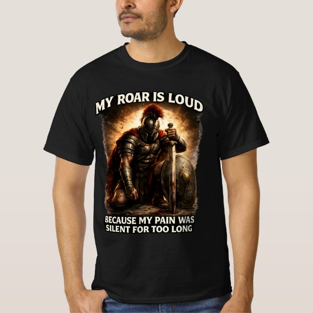 The Silent Warrior: Resilience and Strength  T-Shirt (Front)