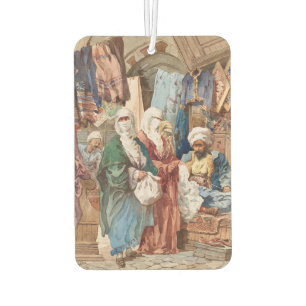 “The Silk Bazaar” art air freshner Car Air Freshener