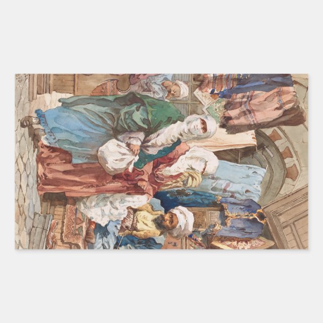“The Silk Bazaar” art stickers (Front)
