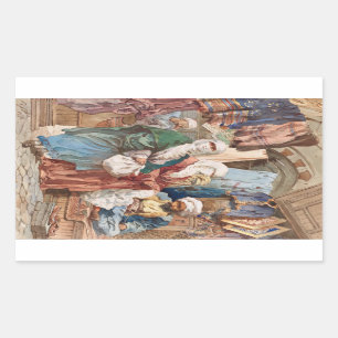 “The Silk Bazaar” art stickers