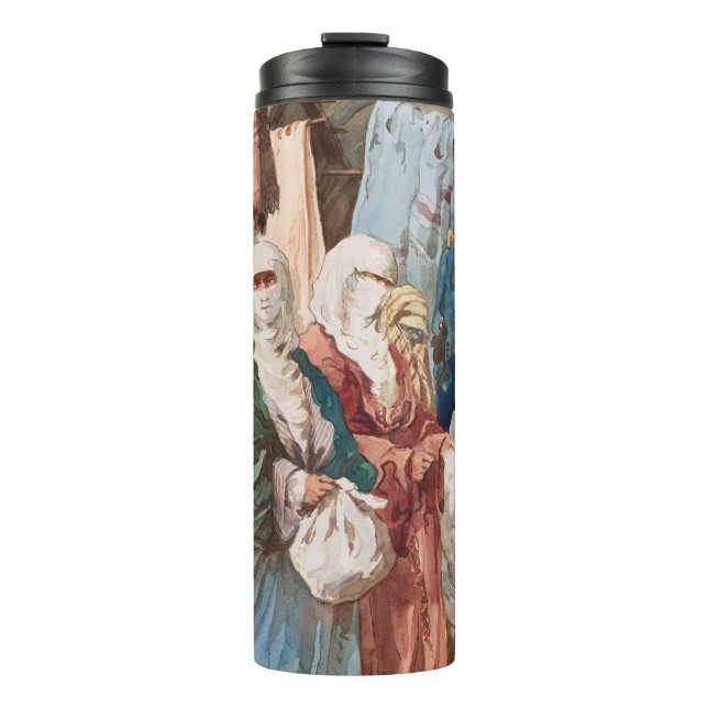 “The Silk Bazaar” art tumbler (Front)