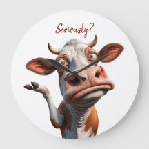The Silly Cow - "Seriously?" Funny Quote Design