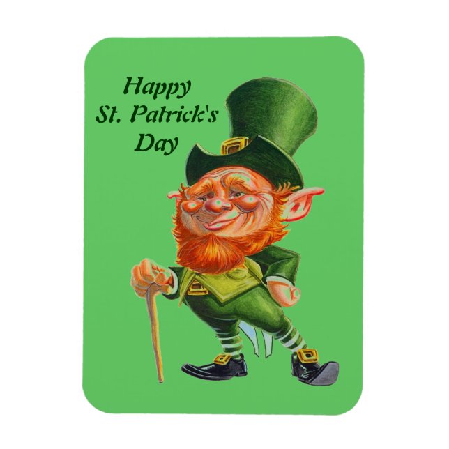THE SILLY  LEPRECHAUN magnet (Vertical)