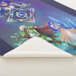 The Silver Dolphins Saga: Of life and Love Sherpa Blanket