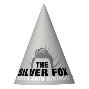 The Silver Fox party hat