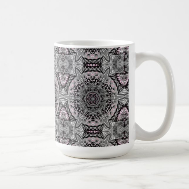 The Silver Fractal Garden Coffee Mug (Right)