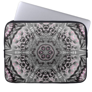 The Silver Fractal Garden Laptop Sleeve