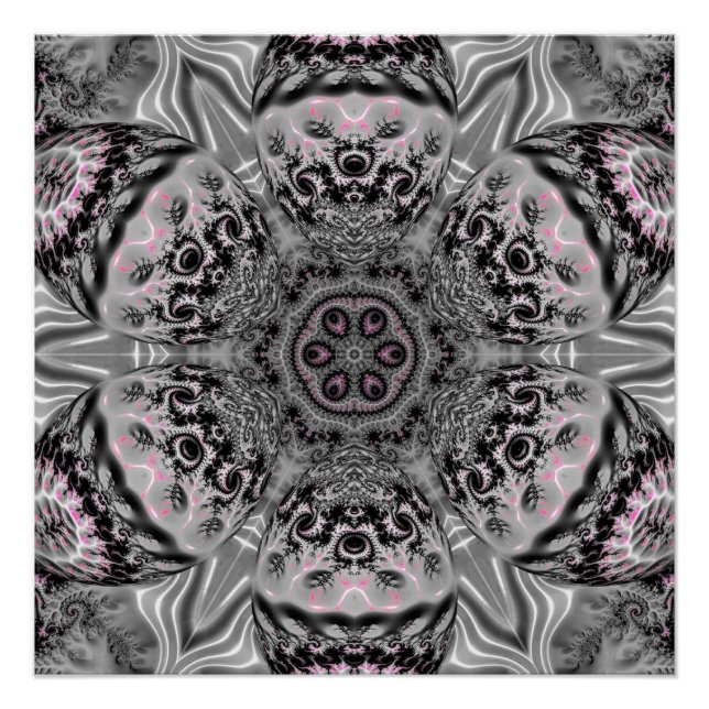 The Silver Fractal Garden Poster (Front)