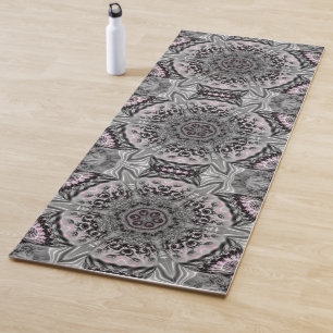 The Silver Fractal Garden Yoga Mat