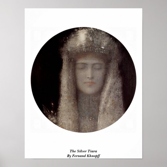 The Silver Tiara By Fernand Khnopff Poster (Front)