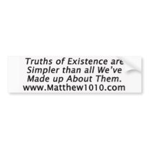 The Simple Truths Bumper Sticker