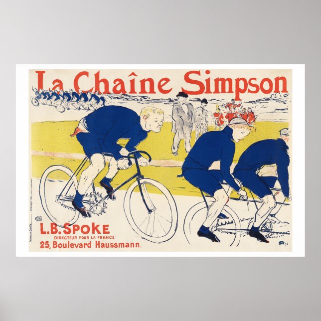  The Simpson Chain  1896 Henri de Toulouse-Lautrec Poster (Front)
