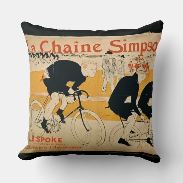 'The Simpson Chain', Paris (colour litho) Cushion (Front)