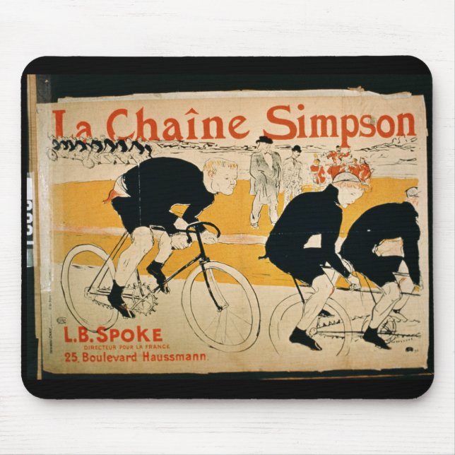 'The Simpson Chain', Paris (colour litho) Mouse Pad (Front)