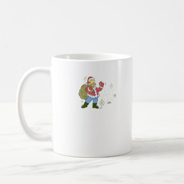 The Simpsons Christmas Tis The Jelly Season Coffee Mug (Left)
