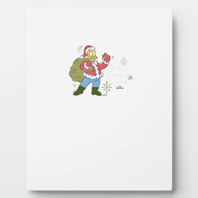 The Simpsons Christmas Tis The Jelly Season Plaque (Front)
