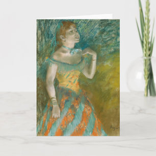 The Singer in Green Edgar Degas Card