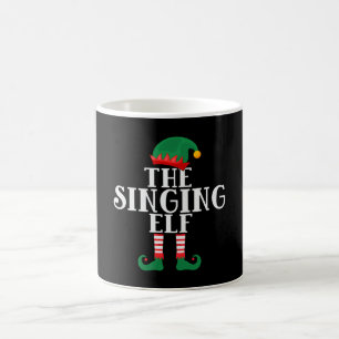 The Singing Elf Funny Christmas Coffee Mug