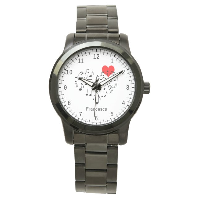 The Singing Heart romantic funny Watch (Front)