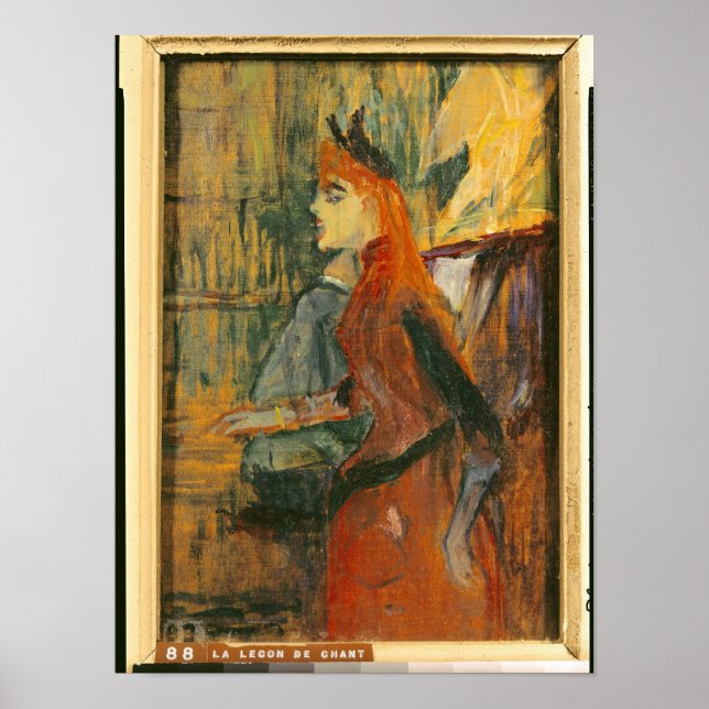 The Singing Lesson, 1882 Poster (Front)