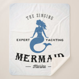 The Singing Mermaid Poster Sherpa Blanket