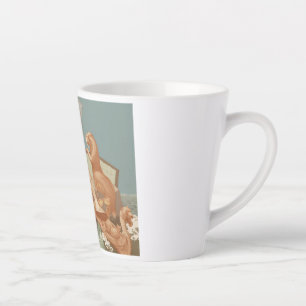 The Sinking Merchant nautical art Latte Mug