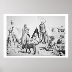 The Sioux Reservation at Pine Ridge, South Dakota, Poster