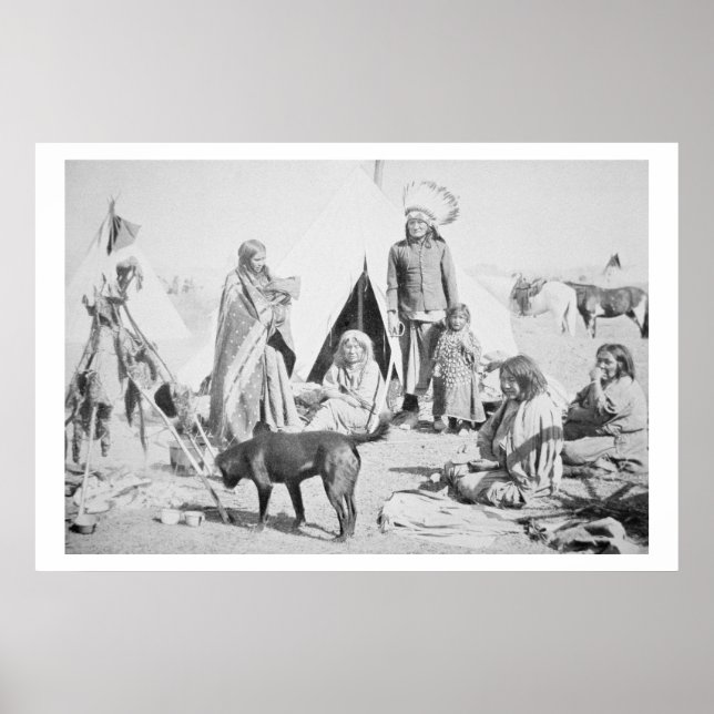 The Sioux Reservation at Pine Ridge, South Dakota, Poster (Front)