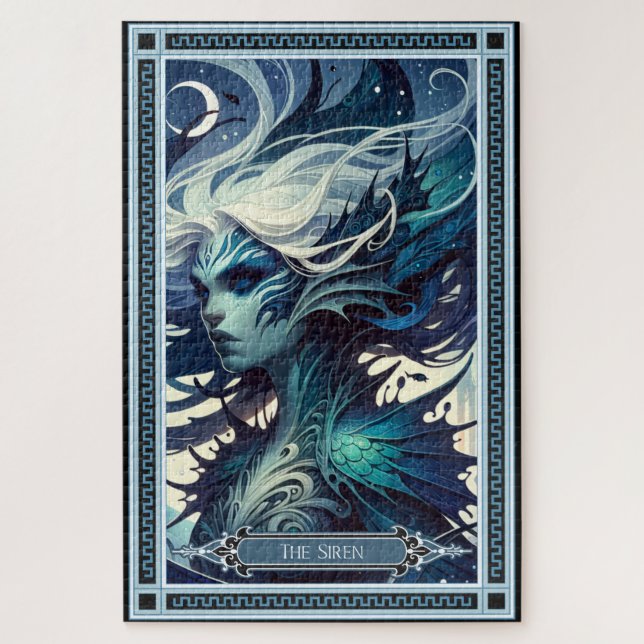 The Siren Tarot Card Jigsaw Puzzle (Vertical)