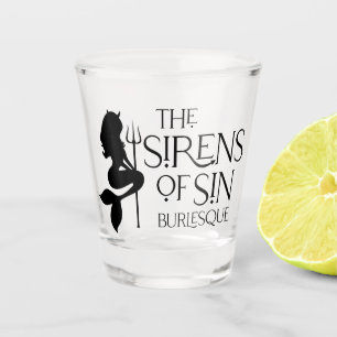 The Sirens of Sin Shot glass