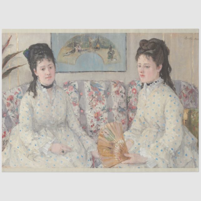 The Sisters (by Berthe Morisot) Tissue Paper (Front)