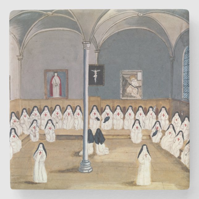 The Sisters of the Abbey Stone Coaster (Front)