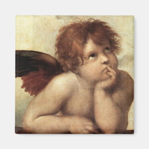 The Sistine Madonna (2nd detail) Magnet