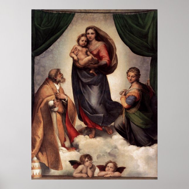 The Sistine Madonna Canvas Print (Front)