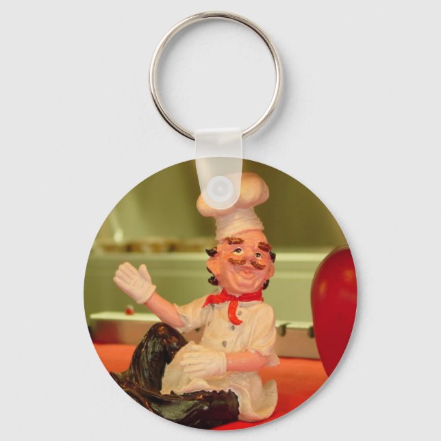 The Sitting Chef Key Ring (Front)