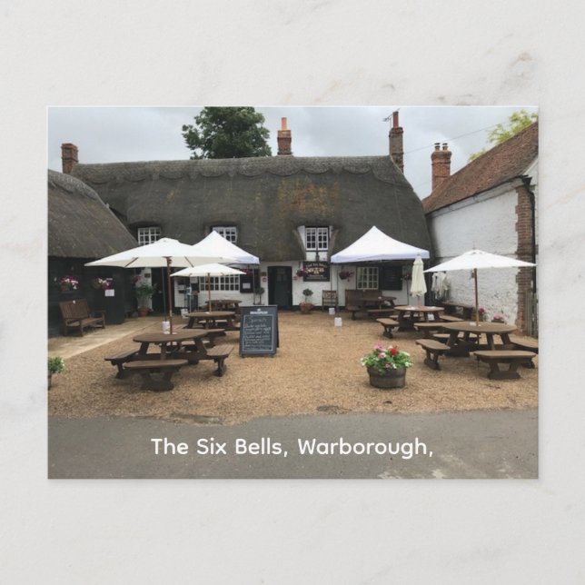 The Six Bells, Warborough, Oxfordshire Postcard (Front)